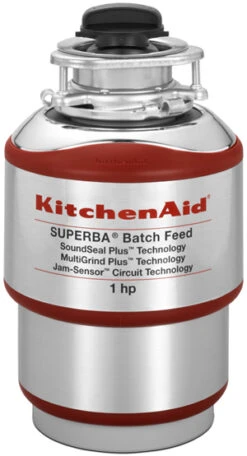 KitchenAid® Red Batch Feed Food Waste Disposer