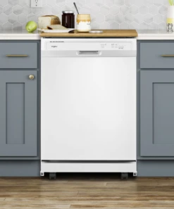 Whirlpool® 24" Portable Dishwasher-White -Samsung LG Store wdp370pahw7