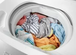 Whirlpool® 1.6 Cu. Ft. Washer, 3.4 Cu. Ft. Dryer White Electric Stacked Laundry -Samsung LG Store wet4024hw4