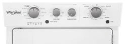 Whirlpool® 3.5 Cu. Ft. Washer, 5.9 Cu. Ft. Dryer White Electric Stacked Laundry -Samsung LG Store wet4027hw7