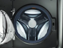 Open Box **Scratch And Dent** LG Signature 5.8 Cu. Ft. Black Stainless Steel Front Load Washer -Samsung LG Store wm9500hka2 1