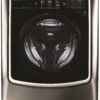 Open Box **Scratch And Dent** LG Signature 5.8 Cu. Ft. Black Stainless Steel Front Load Washer