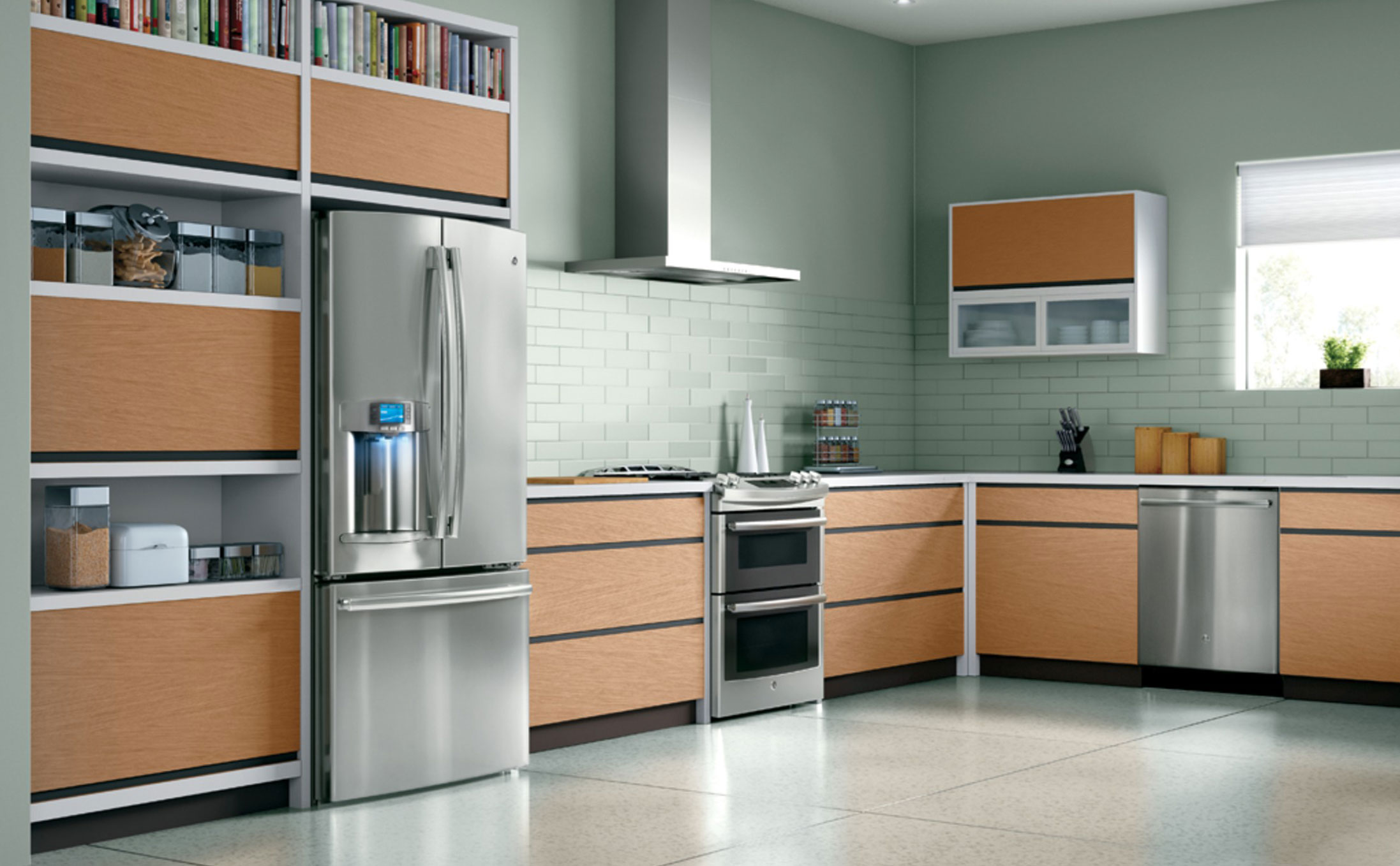 Samsung LG Store -Samsung LG Store GE Profile contemporary kitchen Stainless steel Appliances